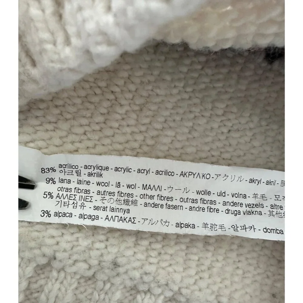 Zara Baby 12-18 Month OMG ITS SNOW ING Knit Oversized Warm Sweater Holiday